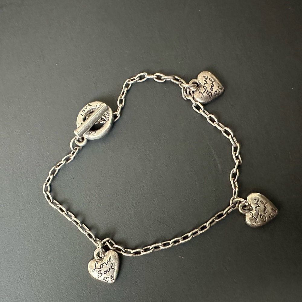 Sterling silver Heart Charm Bracelet